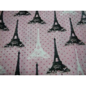New Pink Paris Cotton Fabric by the Yard 1 Yard - 36" X 44" Pre-Cut Sewing Craft